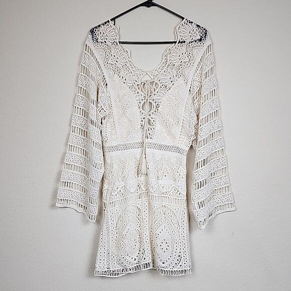 Free People Cream Long Sleeve Dress - Picture 3 of 11